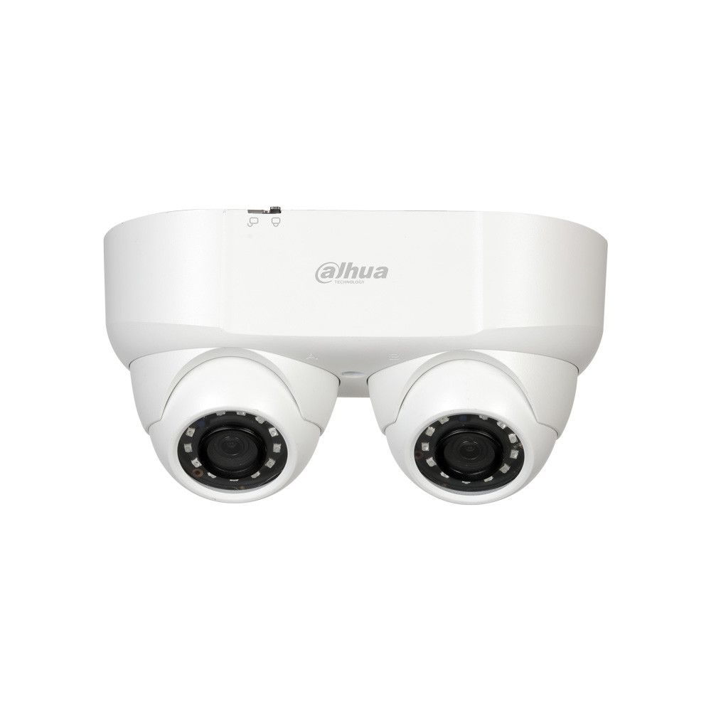 Domo HDCVI StarLight de doble lente con Smart IR de 30 m para exterior