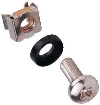 Tornillos y tuercas especiales para soporte de equipos rack