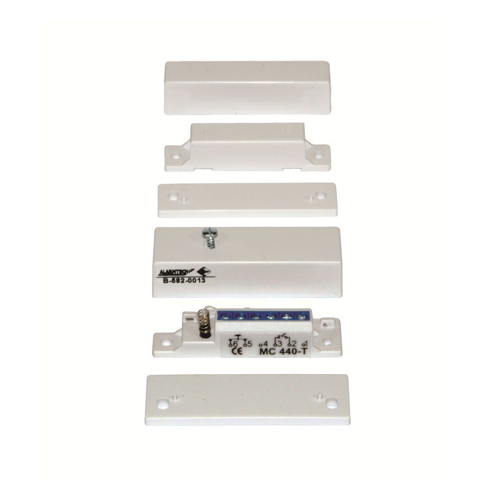 Contacto magnético de superficie Alarmtech Serie MC 400 con tamper