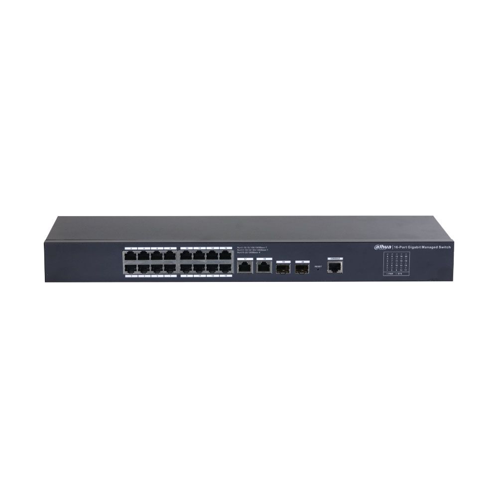 Switch gestionable Dahua con 20 puertos Gigabit