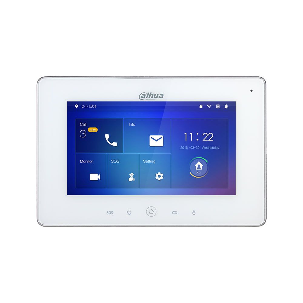 Monitor interior IP Dahua Pro con Wi-Fi y pantalla táctil TFT de 7 pulgadas