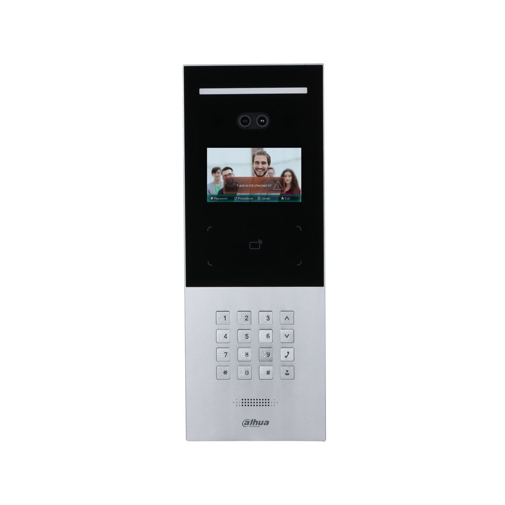 Estación de exterior IP Dahua Lite con reconocimiento facial y cámara dual de 2MP