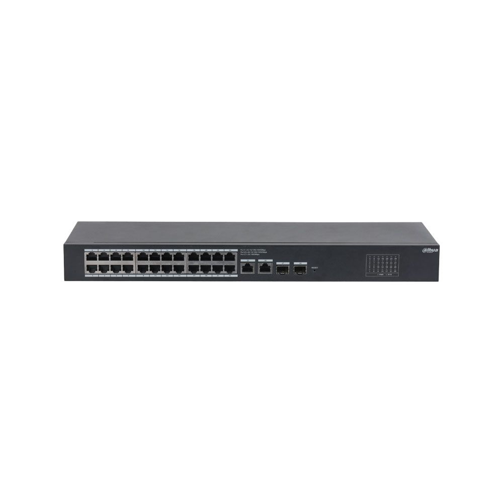 Switch cloud Dahua gestionable L2 de 26 puertos Gigabit con 2 SFP