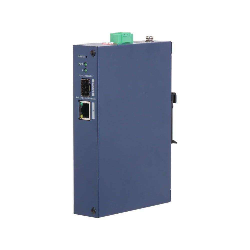 Switch rugerizado Dahua gestionable en la nube de 2 puertos con SFP