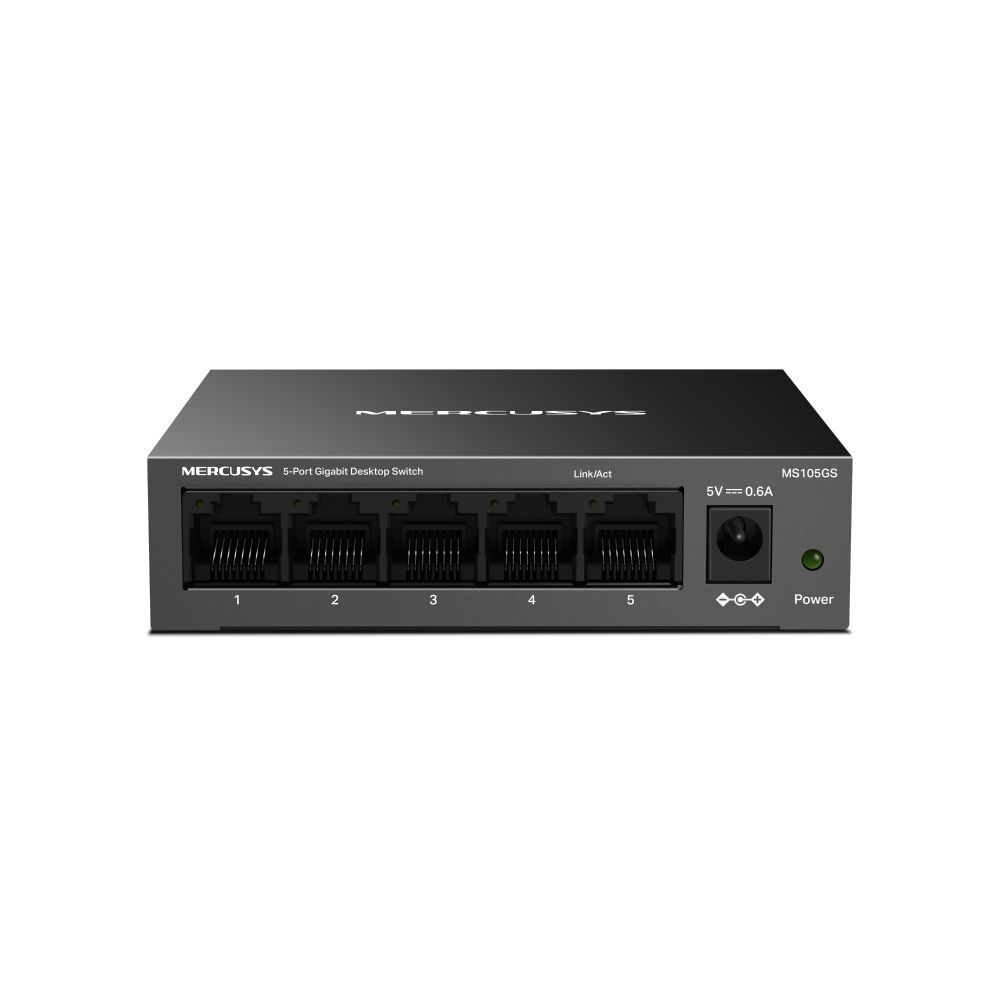 Switch Gigabit de 5 puertos Mercusys en carcasa metálica