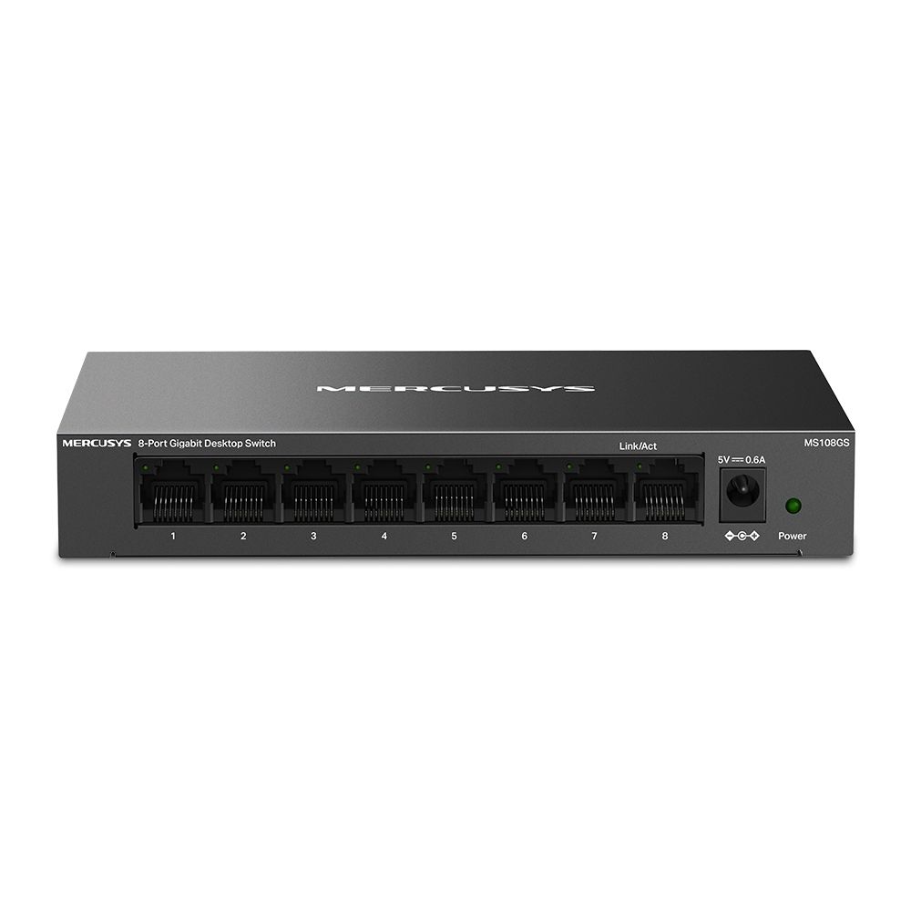 Switch Gigabit de 8 puertos Mercusys con carcasa metálica