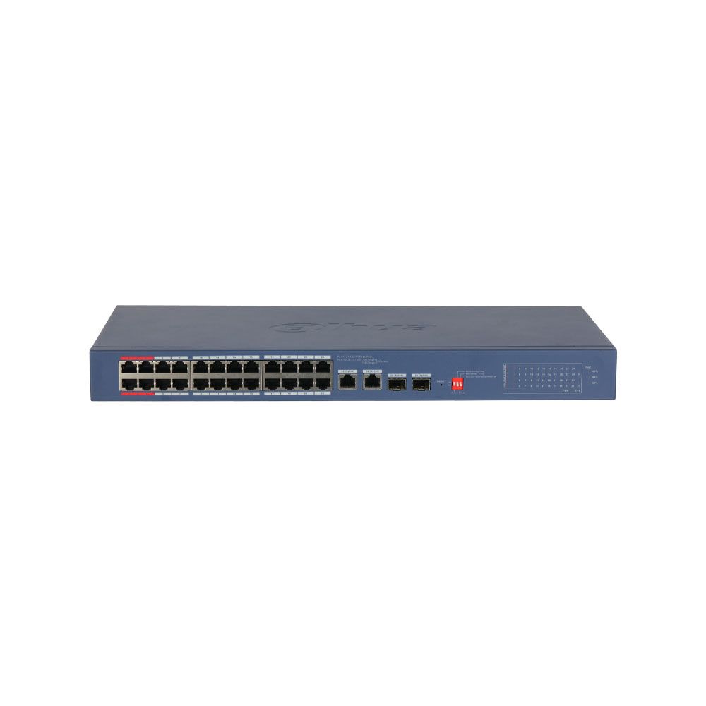 Switch gestionable Smart PoE Dahua Serie CS4226 de 26 puertos