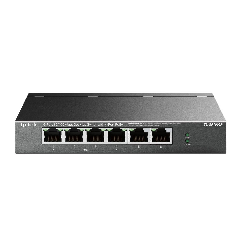 Switch PoE+ TP-Link de 6 puertos