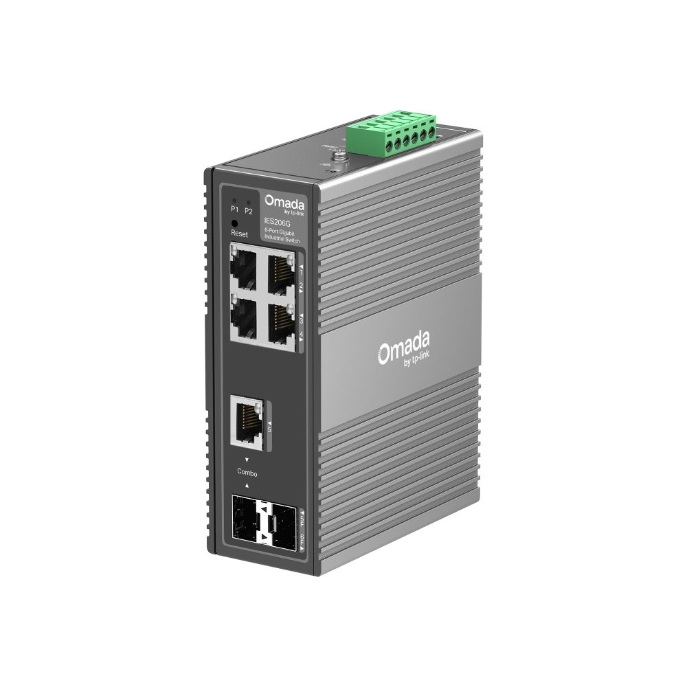 Switch industrial Gigabit gestionable TP-Link Omada de 6 puertos