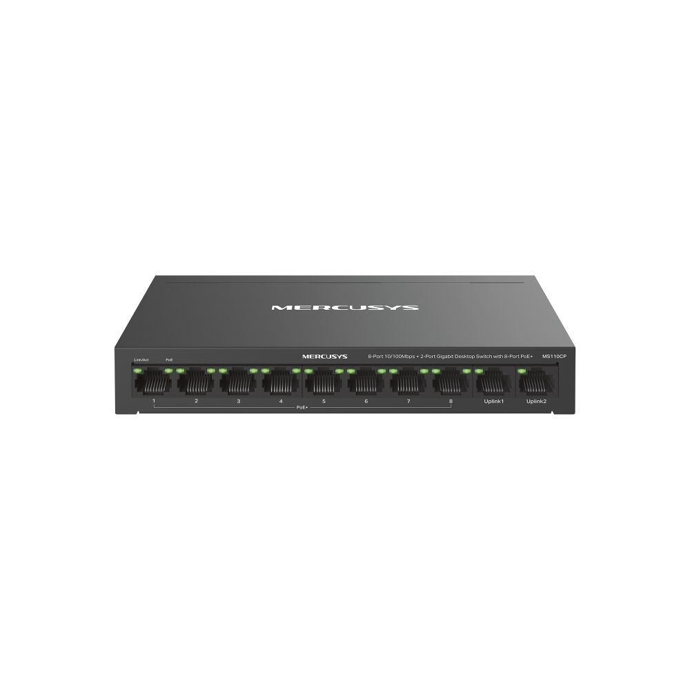 Switch PoE Fast Ethernet no gestionable Mercusys