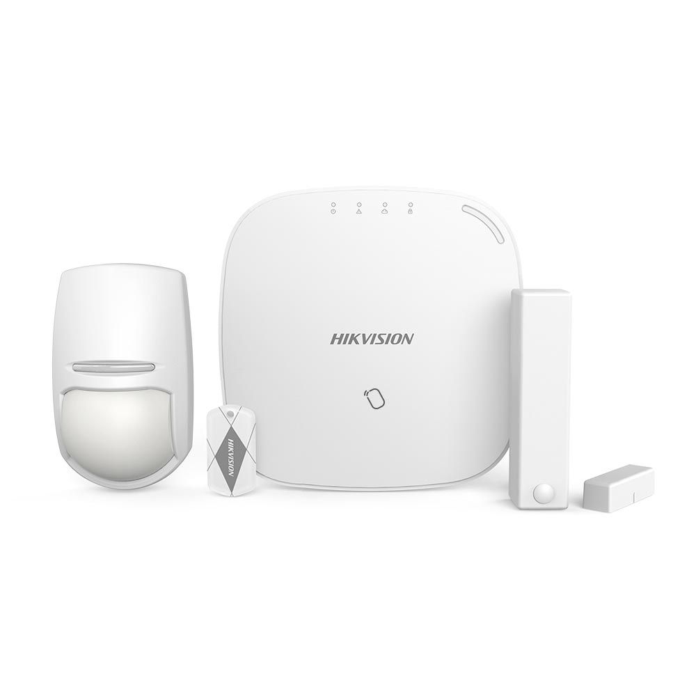 Kit AXHub de HIKVISION compuesto por: 1x Panel de control de 32 zonas vÃ­a radio DS-PWA32-HGR de la serie AX (incorpora m
