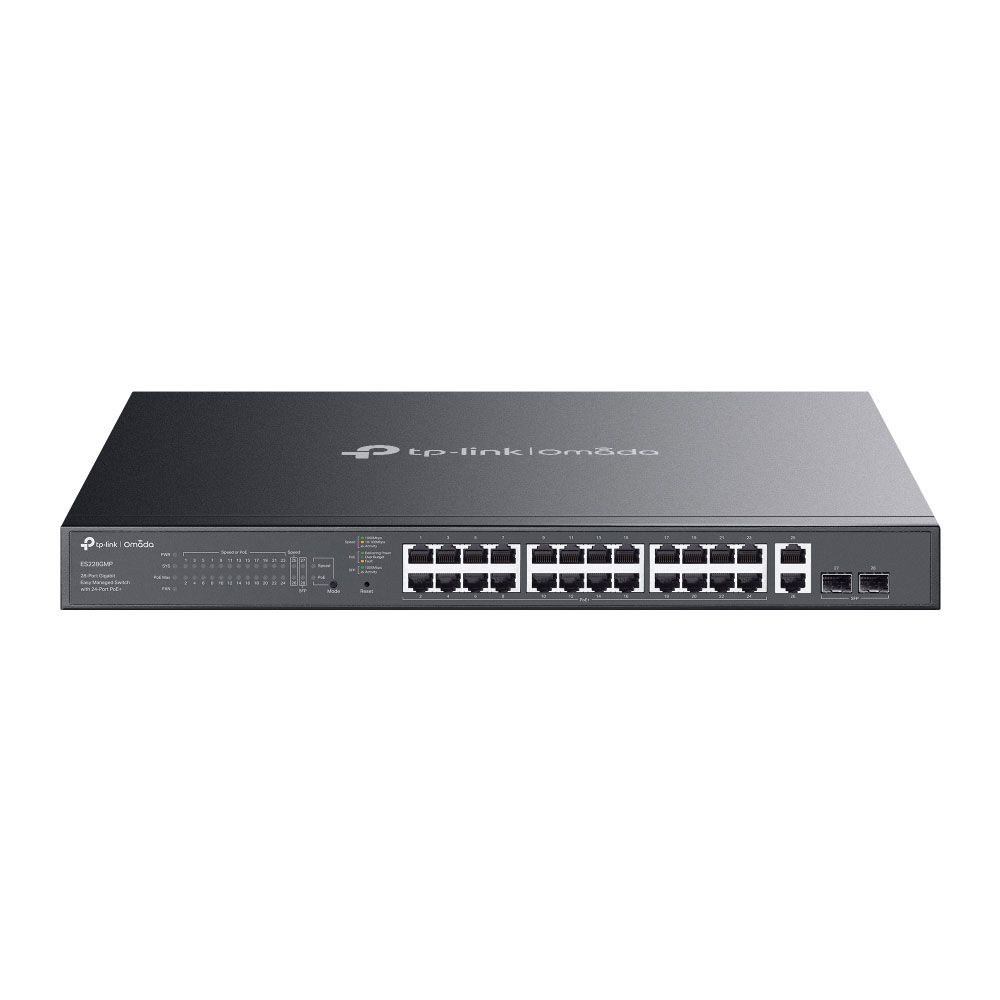 Switch Gigabit Easy Managed de 28 puertos con 24 PoE+ y 2 SFP