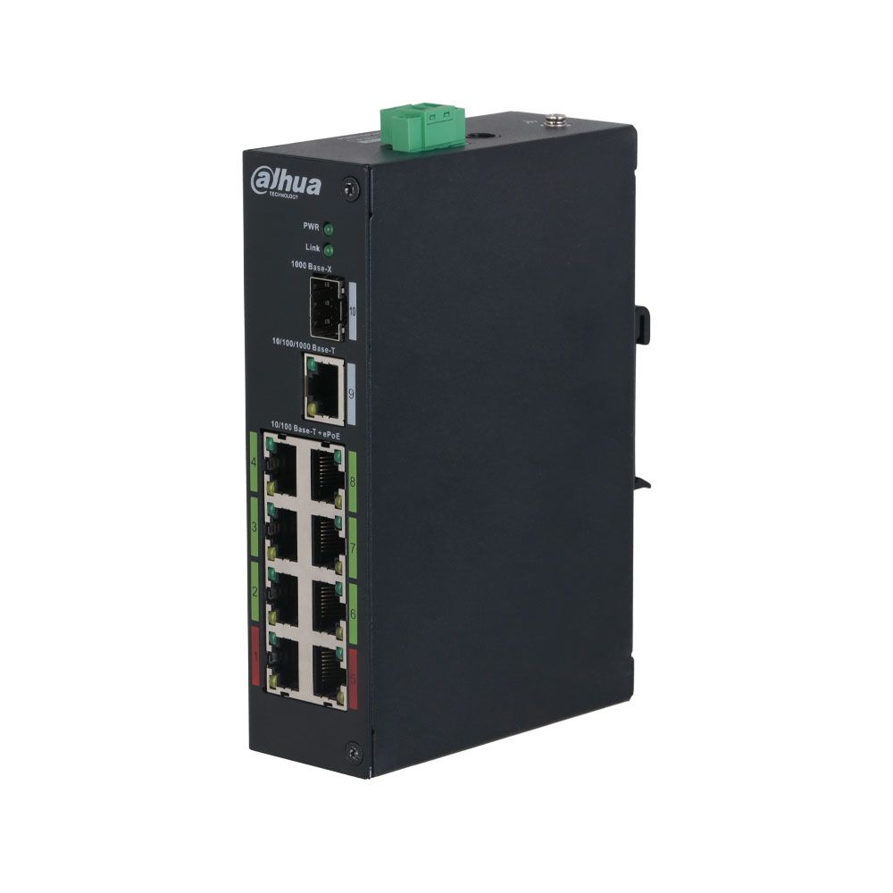 Switch Dahua de 8 puertos ePoE