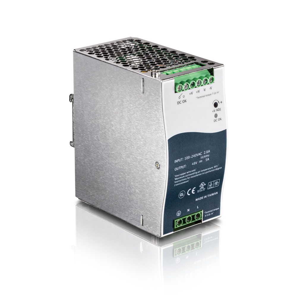 Fuente de alimentación de 240W/48VCC/5A para carril DIN
