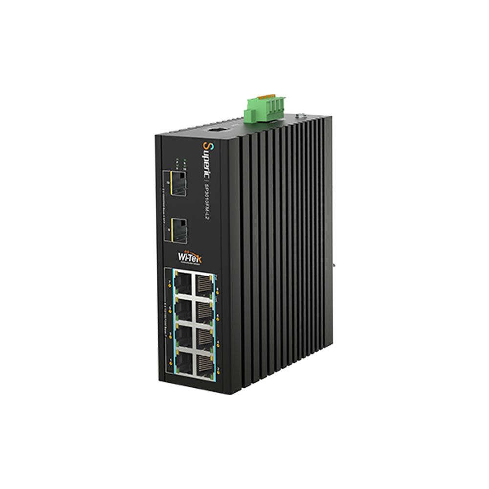 Switch PoE gestionable L2 de 8 PoE+ Gigabit + 2 SFP 2,5G