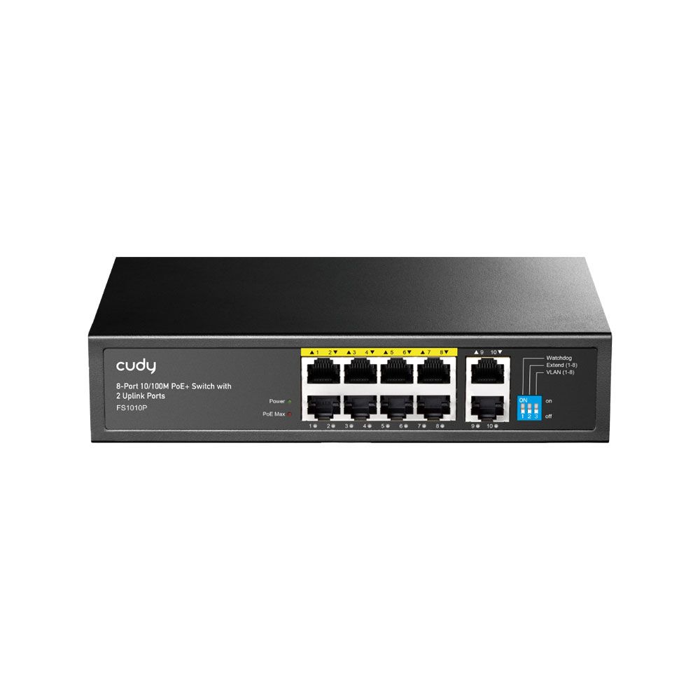 Switch de 8 puertos PoE+ Gigabit