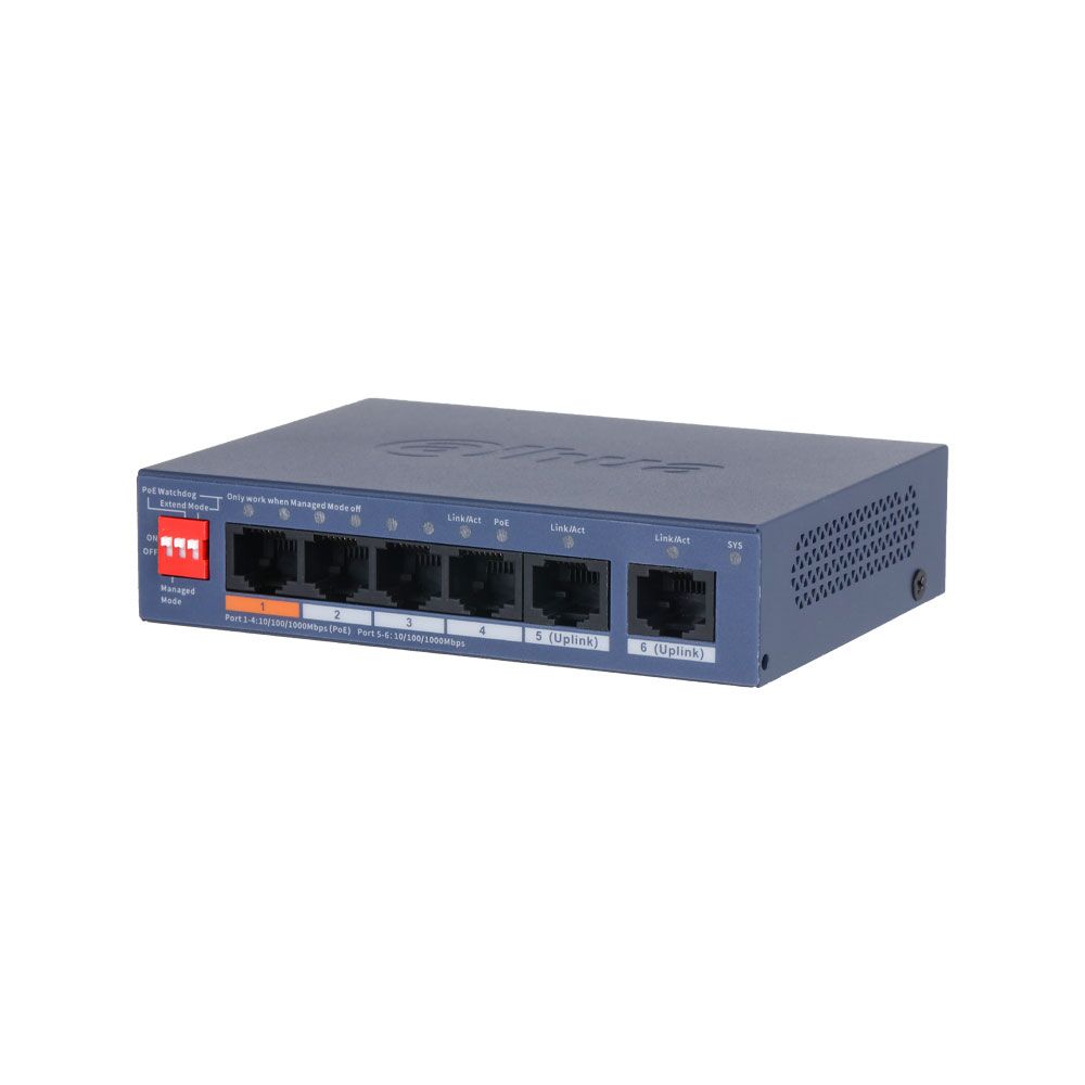 Switch PoE Gigabit Dahua gestionable en la nube Serie CS4000