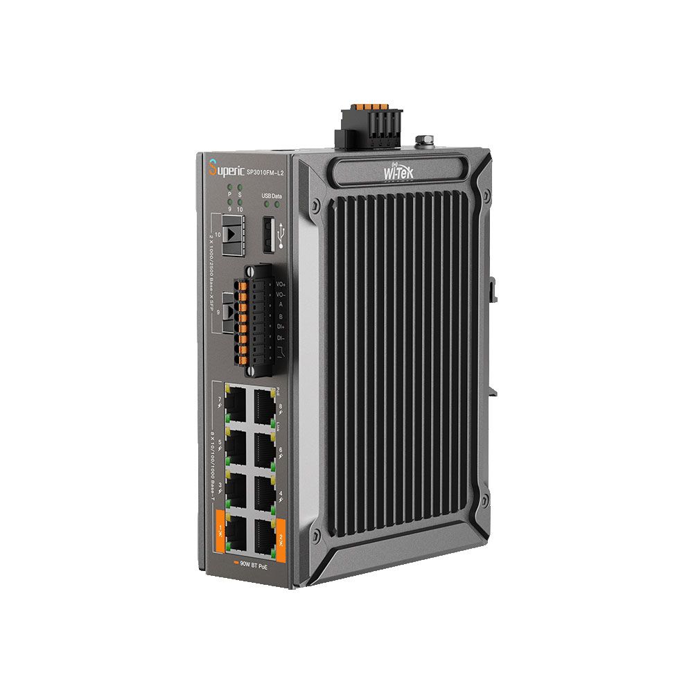 Switch PoE L2+ industrial Wi-Tek serie Superic
