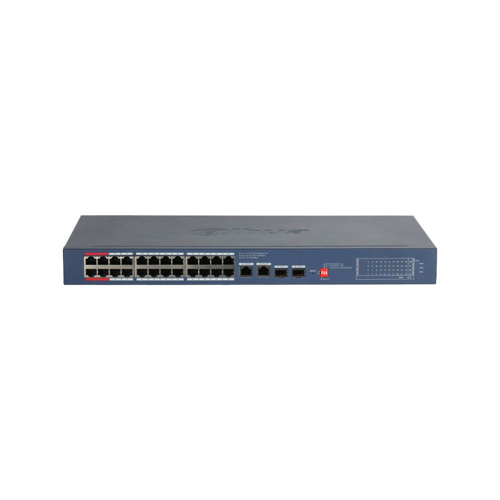 Switch gestionable Smart PoE Gigabit Dahua de 28 puertos