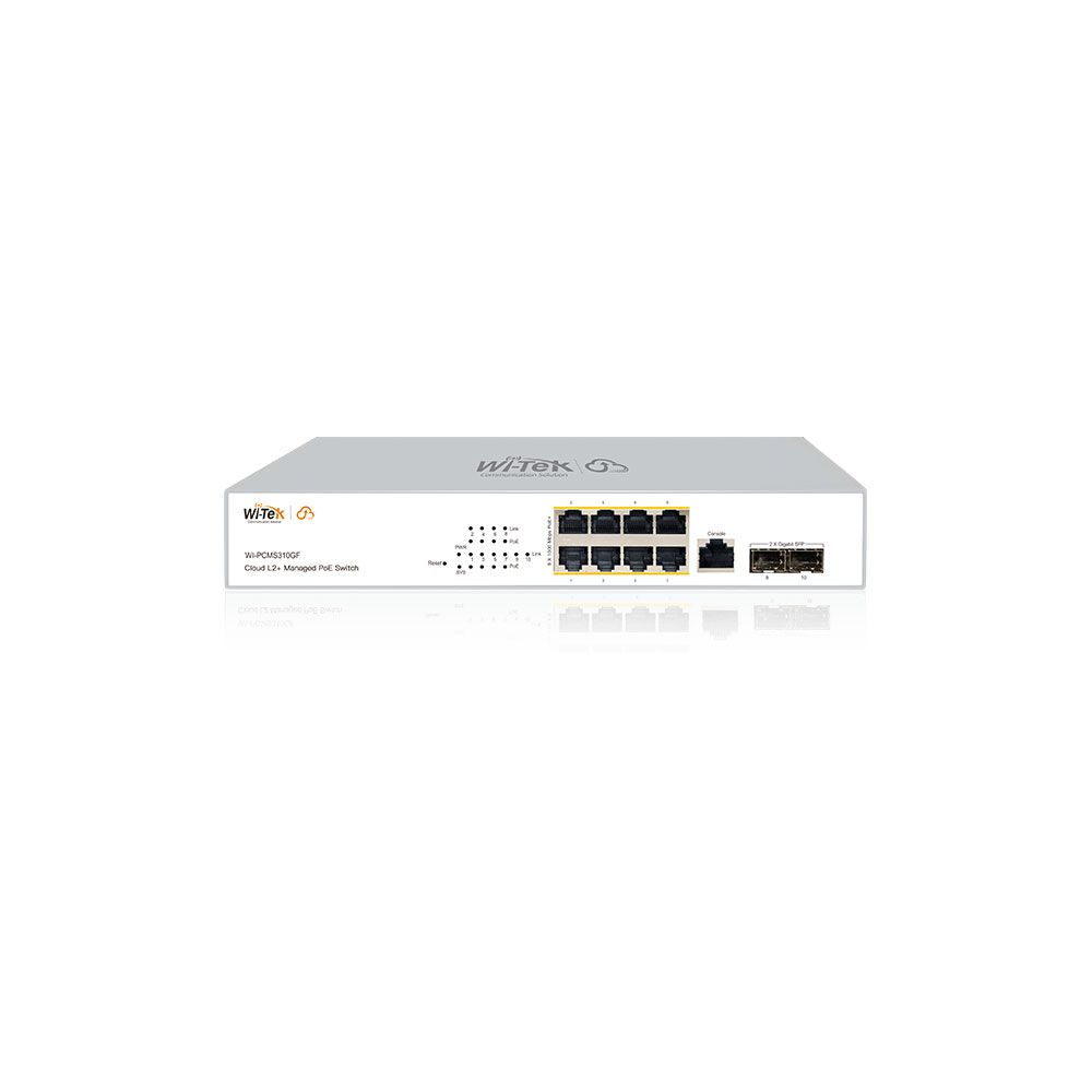Switch L2+ gestionable en la nube de 8 puertos PoE Gigabit