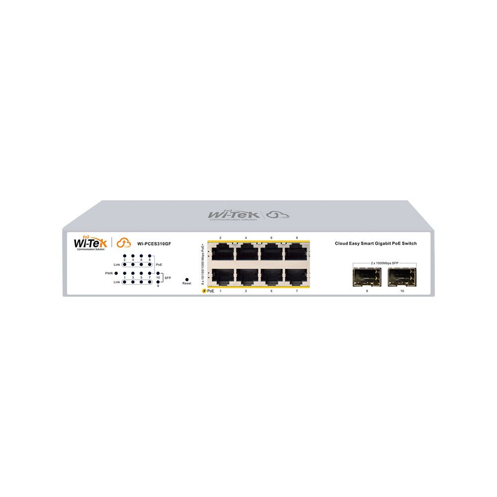 Switch PoE gestionado en la nube de 8 puertos Gigabit