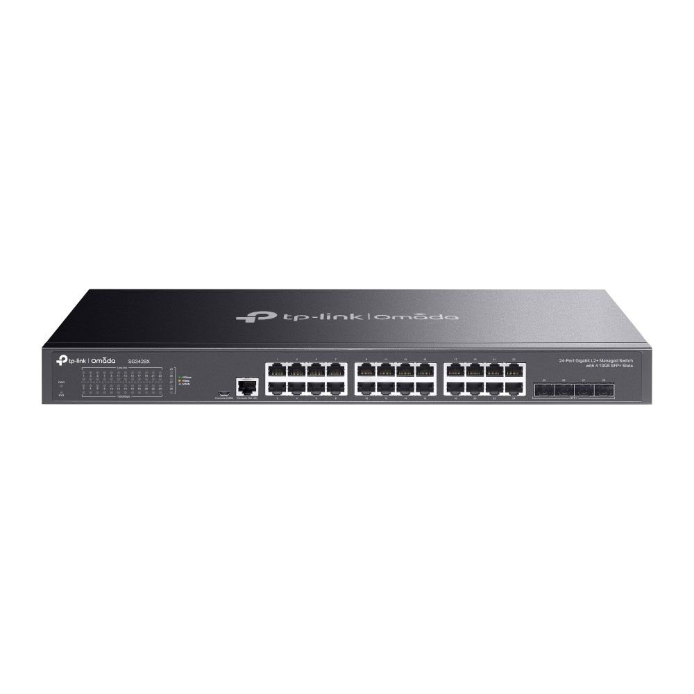 Switch L2+ con 24 puertos RJ45 Gigabit y 4 SFP+ 10 Gigabit