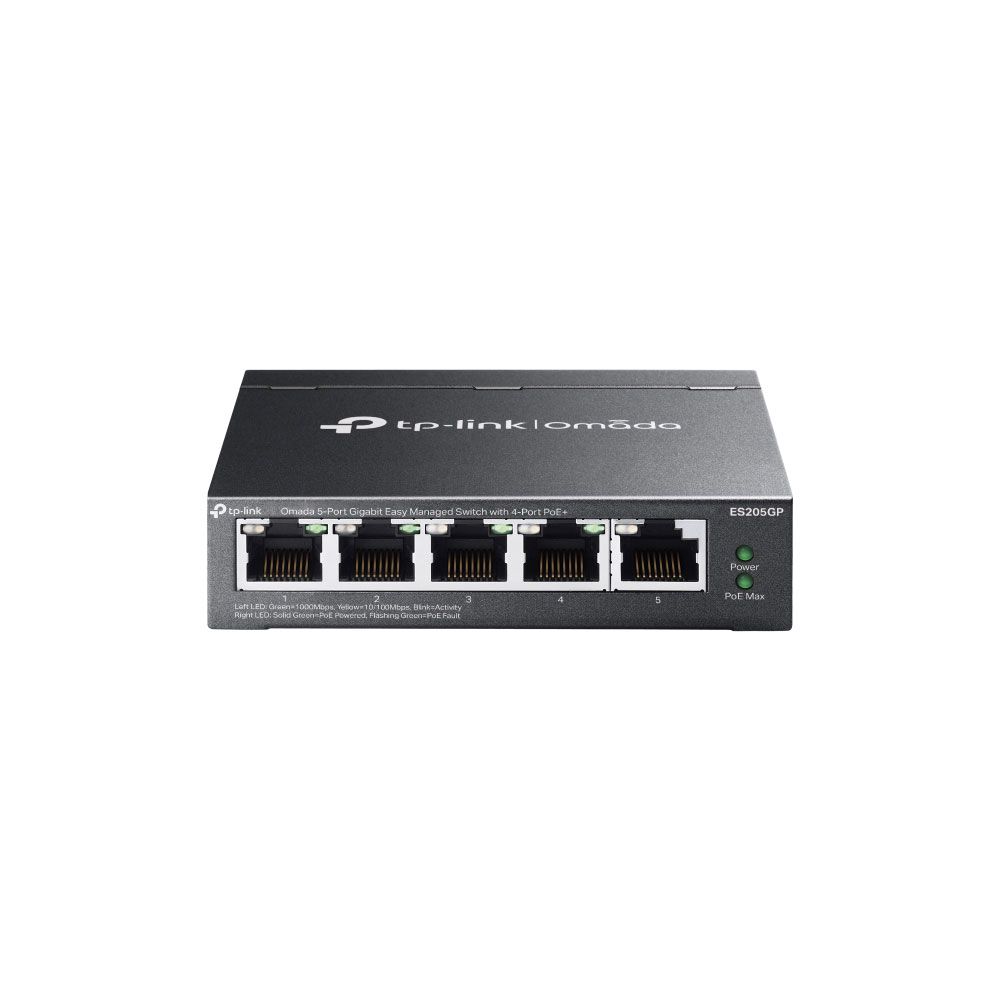 Switch Gigabit Easy Managed de 5 puertos con 4 PoE+