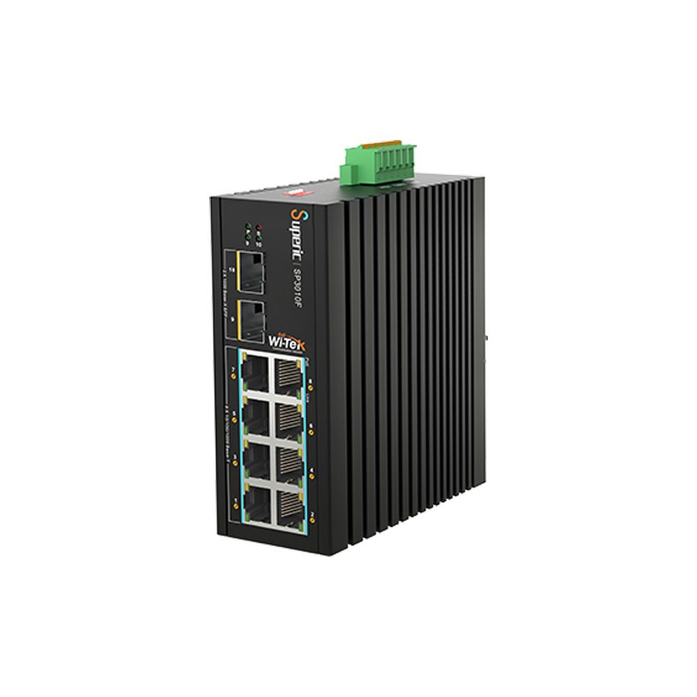 Switch PoE Gigabit no gestionable de 8 PoE+ y 2 SFP