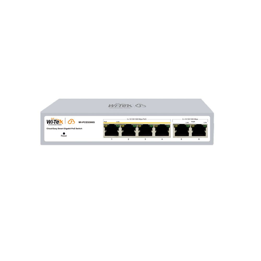 Switch PoE gestionado en la nube de 4 puertos Gigabit
