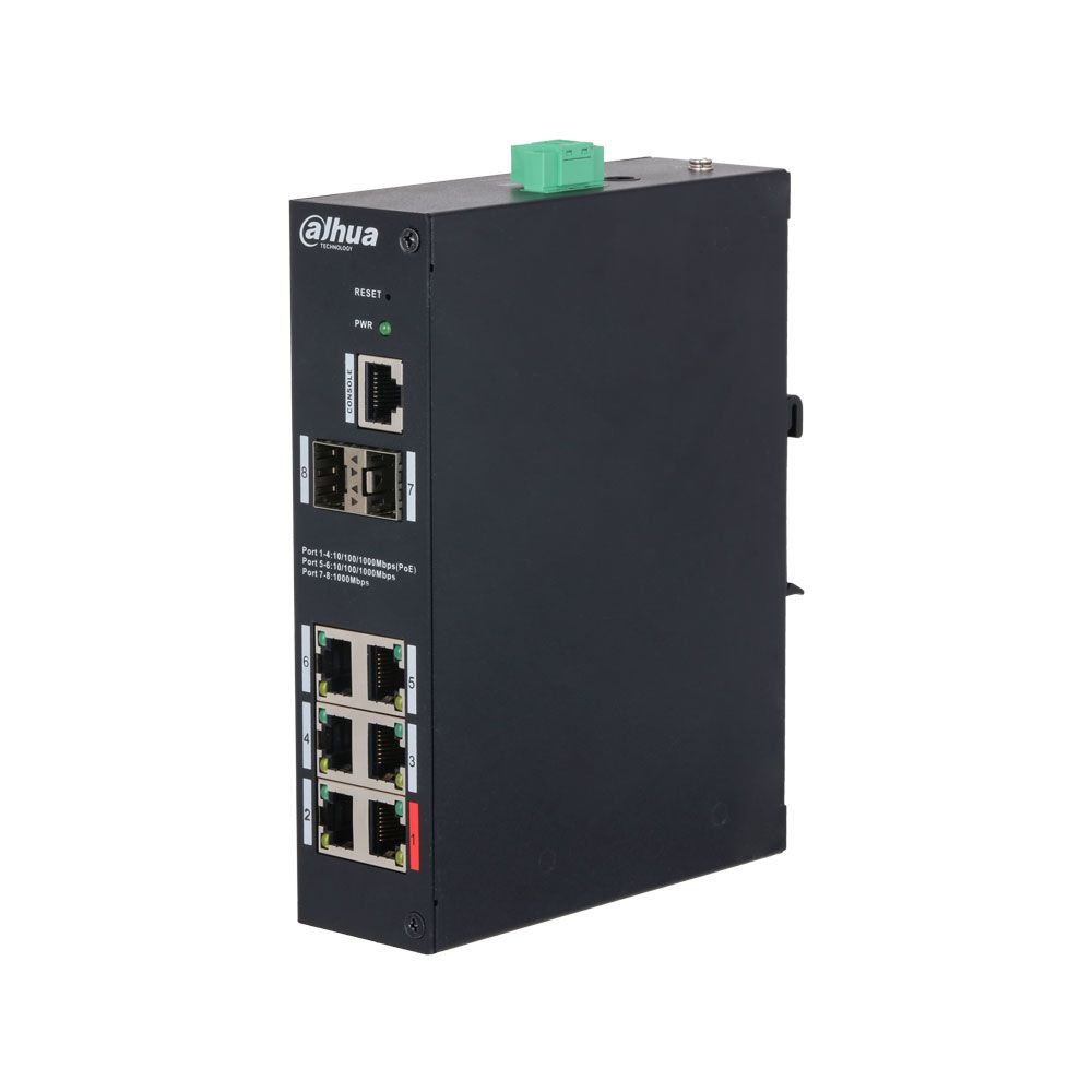 Switch Dahua de 8 puertos Gigabit con 4 PoE
