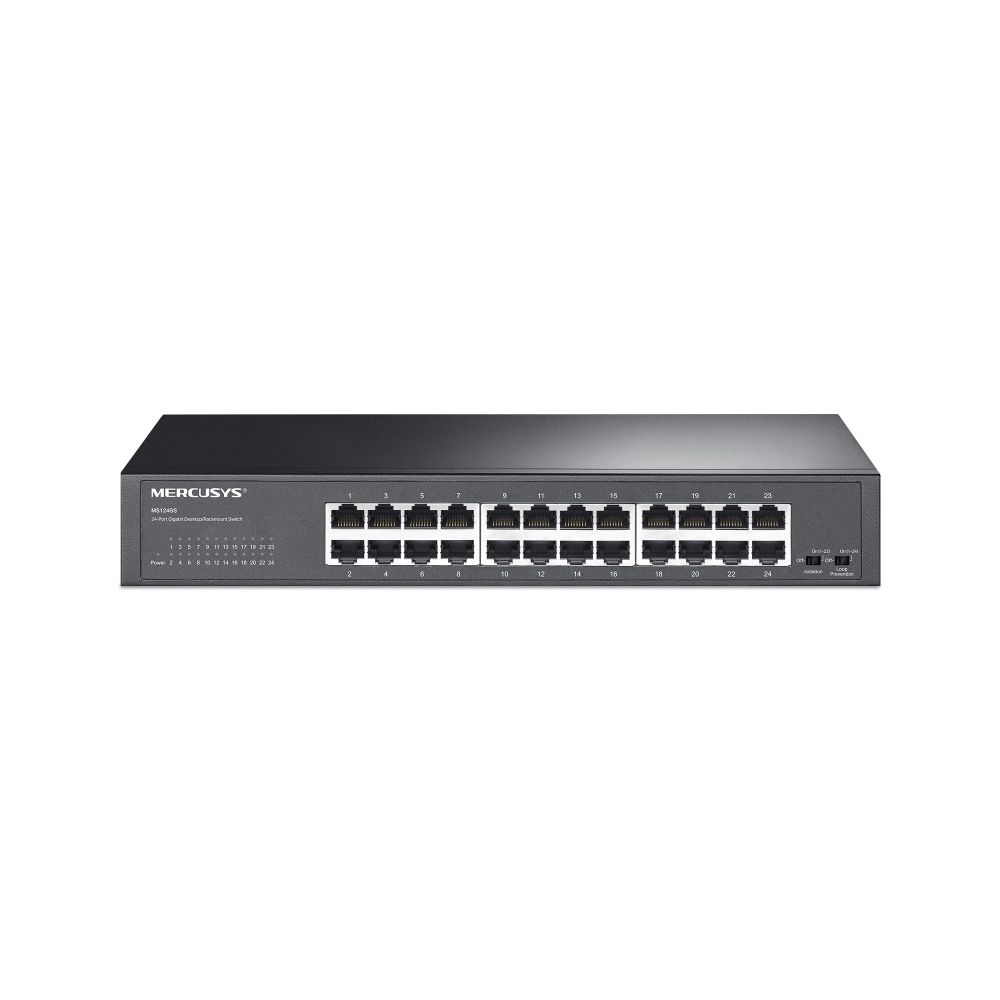 Switch gigabit TP-Link Mercusys de 24 canales