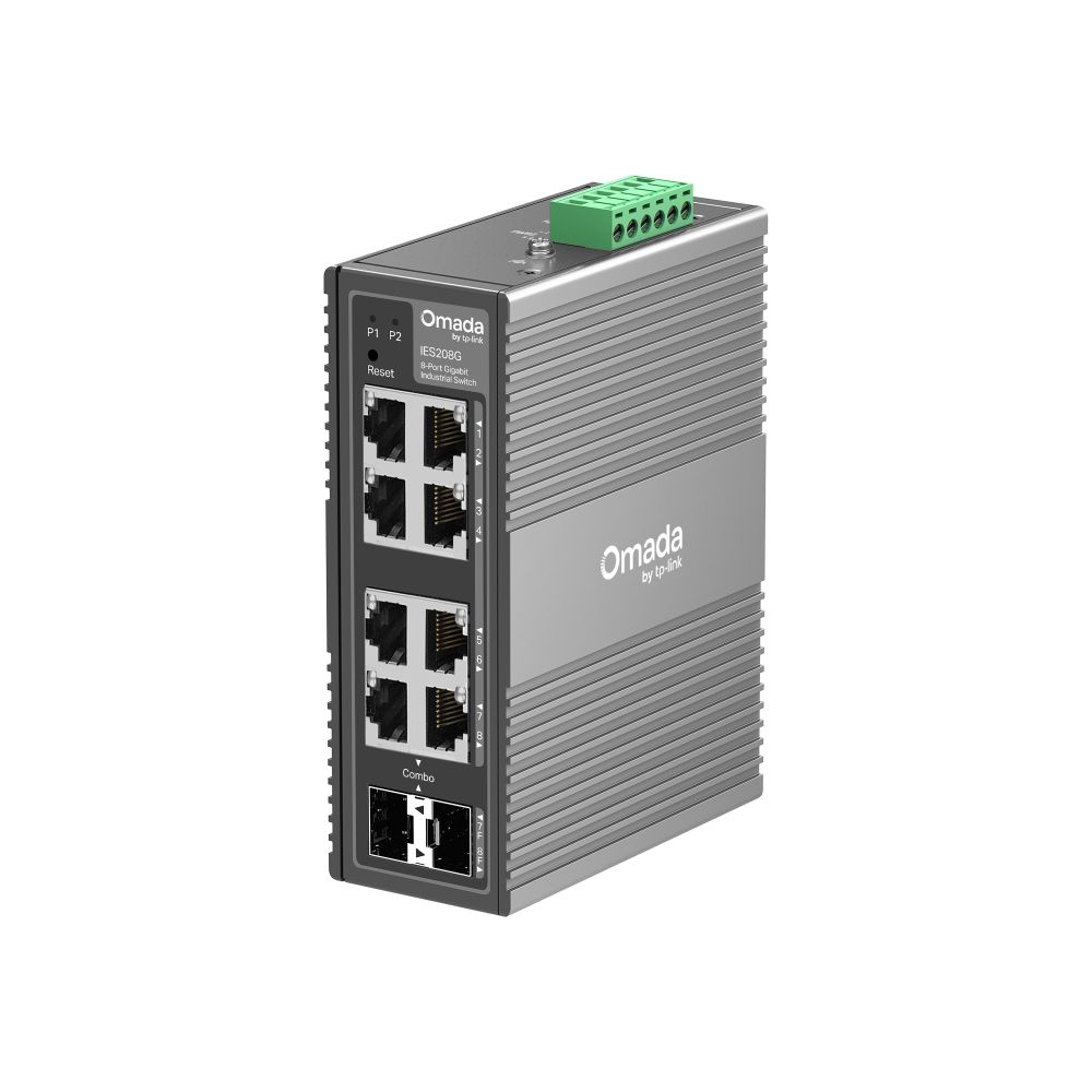 Switch industrial Gigabit gestionable TP-Link Omada de 8 puertos