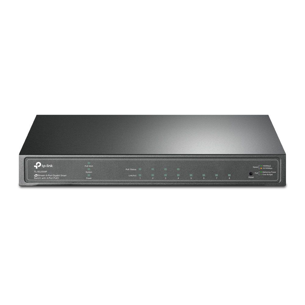 Switch L2+ Gigabit de 8 puertos con 4 PoE+