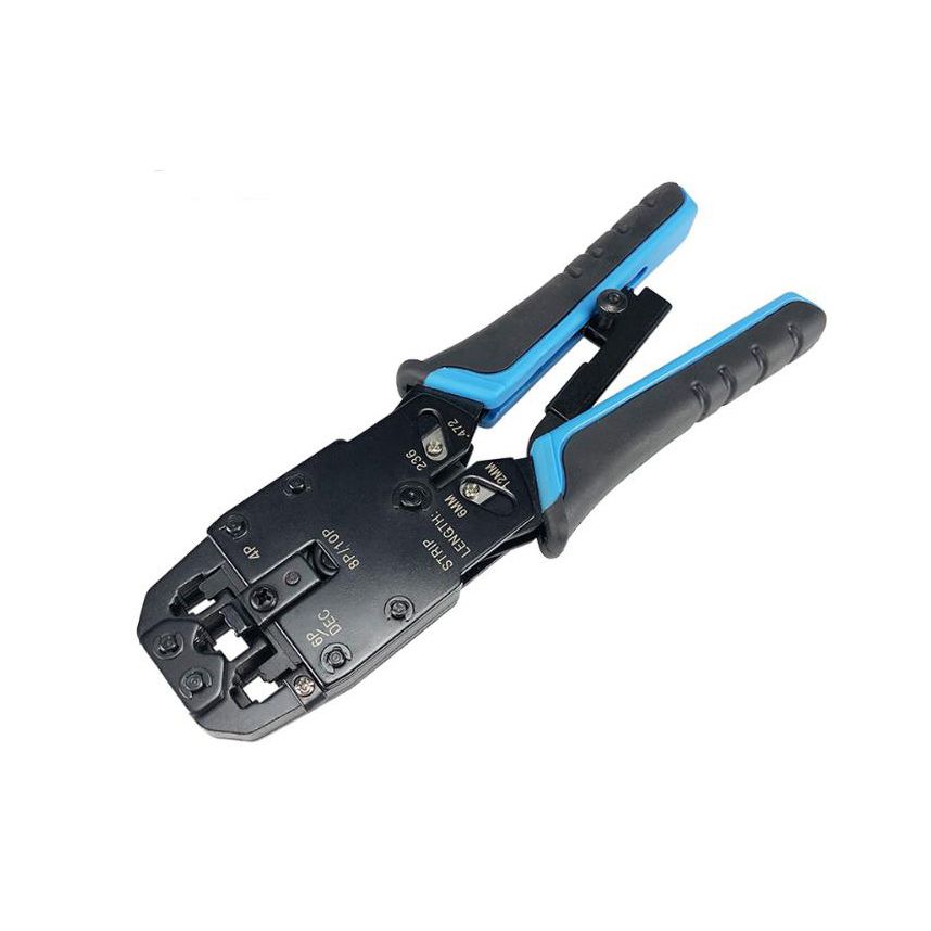 Crimpadora para cables de redes RJ11, RJ12 y RJ45