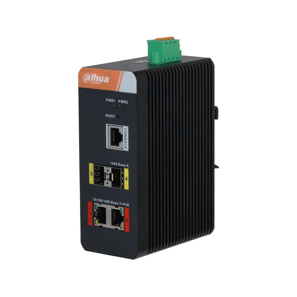 Switch Industrial gestionable (L2) de 4 puertos Gigabit