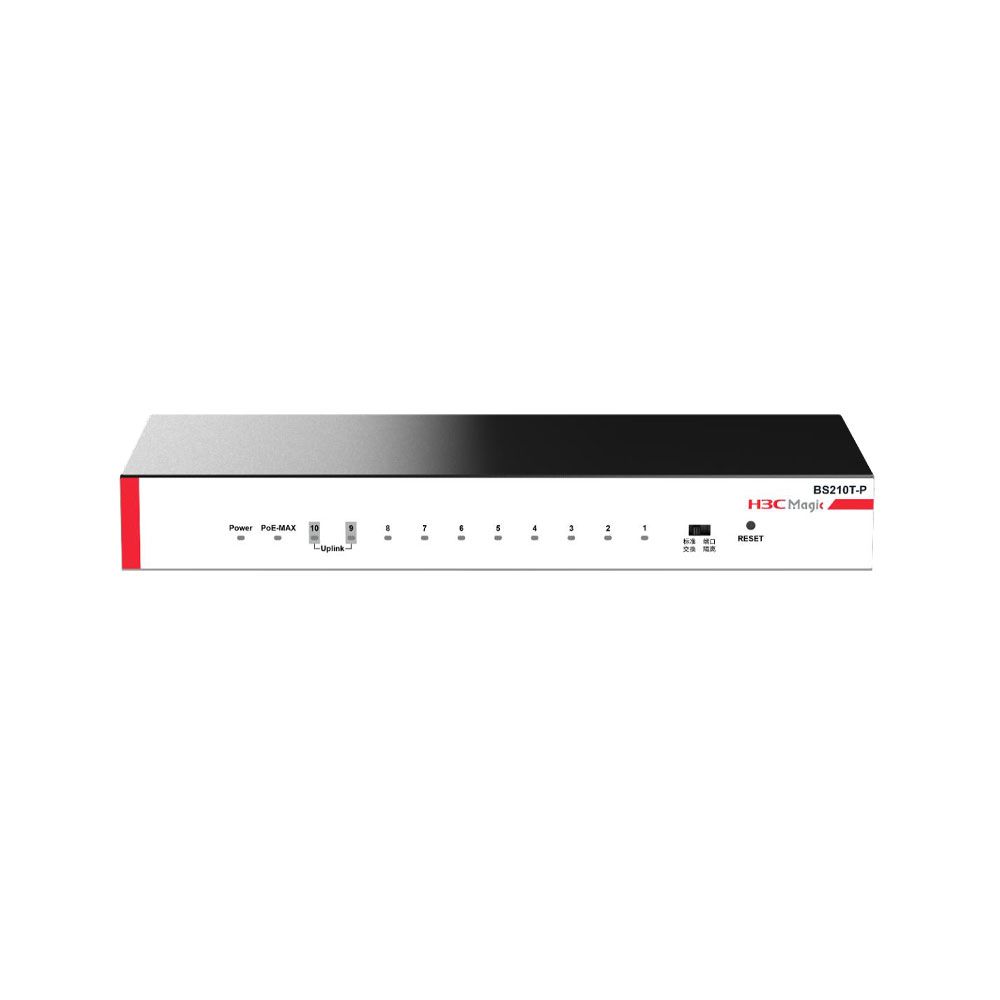 Switch PoE de 8 puertos Gigabit + 2 puertos Uplink