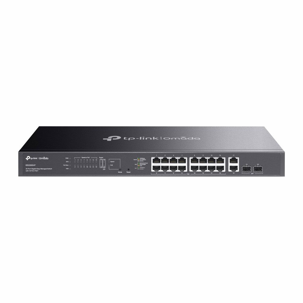 Switch Gigabit Easy Managed de 18 puertos con 16 PoE+ y 2 SFP