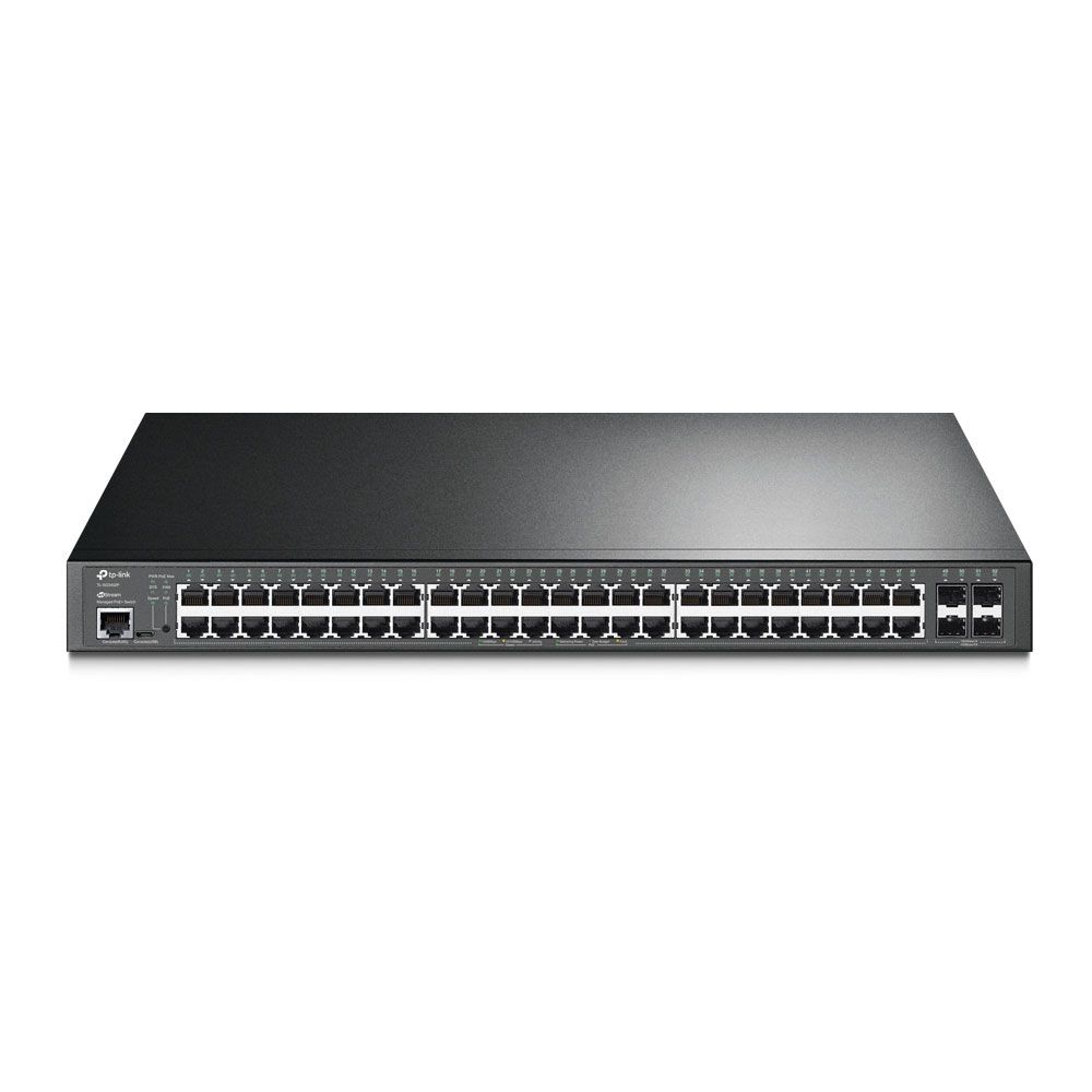 Switch L2+ Gigabit con 48 puertos PoE+ y 4 SFP