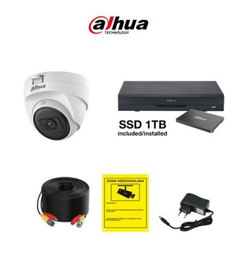 Kit CCTV DH 4 Cámaras 5MP | Grabador y Disco Duro | Envío Gratis