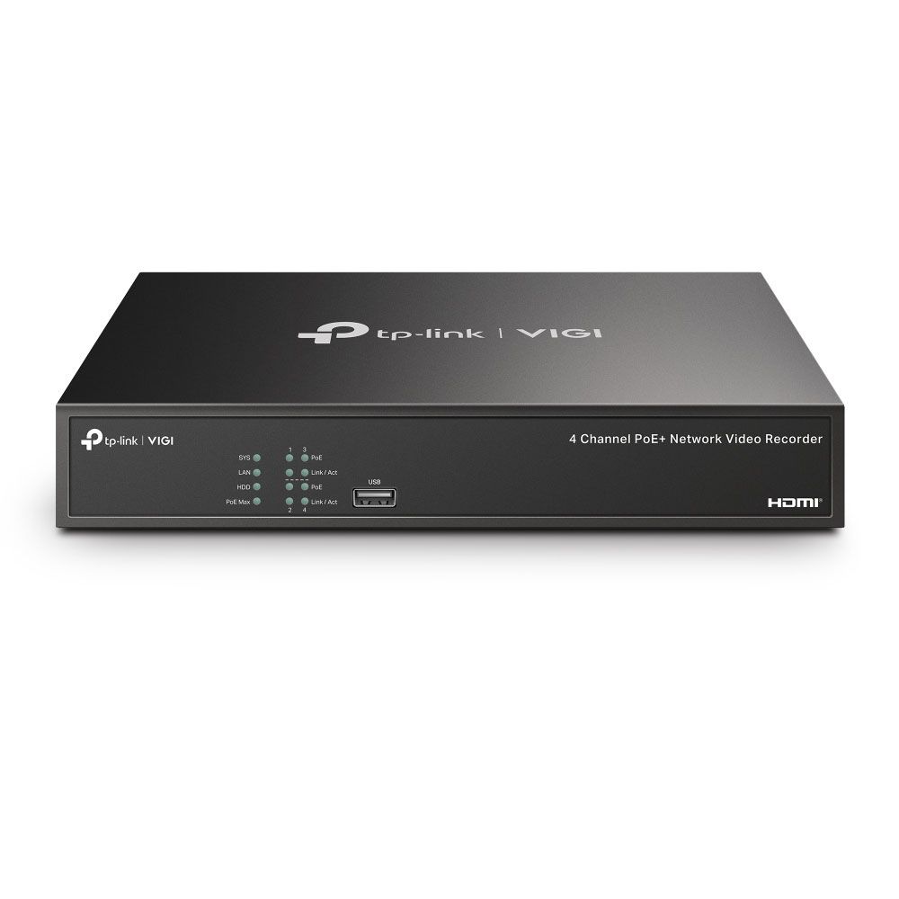 NVR VIGI de 4 canales con 4 PoE+ Serie Profesional