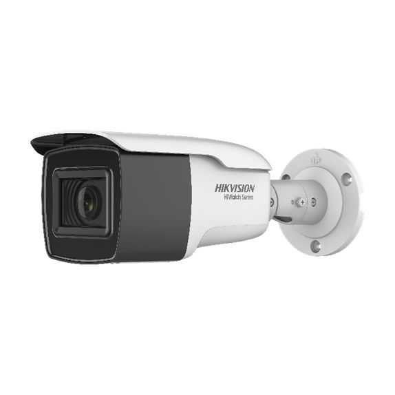 Cámara bullet 4 en 1 Serie HiWatchT de HK® con iluminación Smart IR de 80 m para exterior