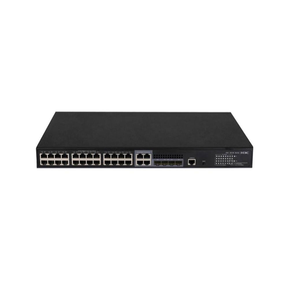 Switch PoE+ L2 Gigabit de 24 puertos, 4 SFP y 4 combo