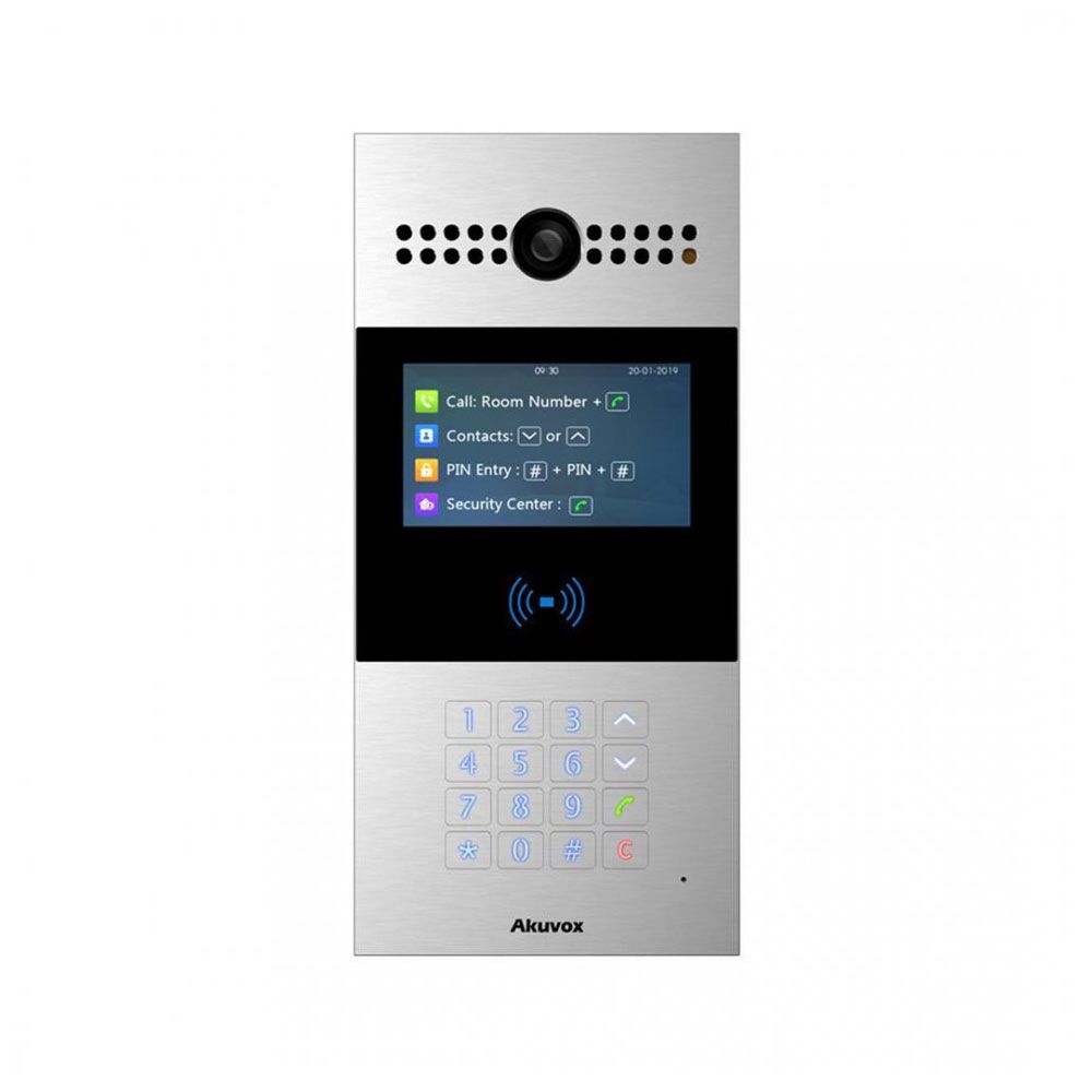 Videoportero SIP Akuvox con pantalla y teclado Videoportero SIP Akuvox con pantalla y teclado