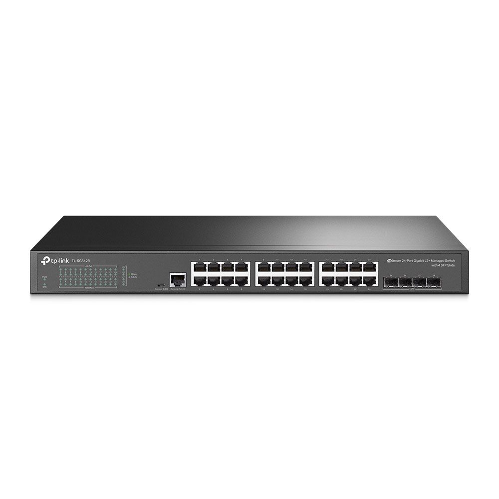Switch L2 Gigabit con 24 puertos RJ45 y 4 SFP