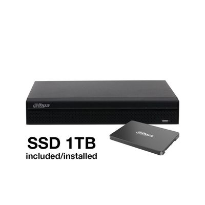 NVR IP DH de 4 canales con PoE y SSD de 960 Serie Profesional NVR IP DH de 4 canales con PoE y SSD de 960 Serie Profesional