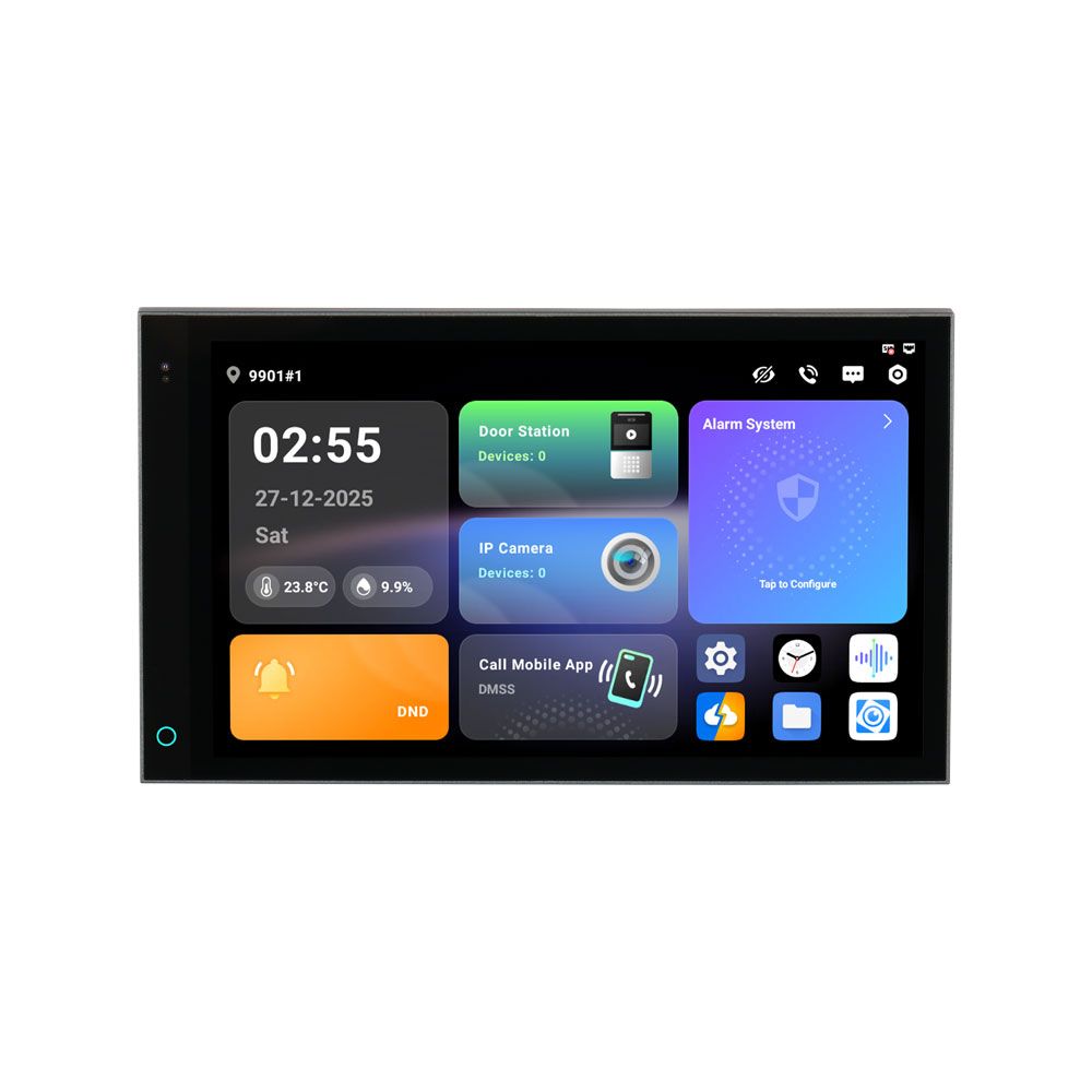 Monitor IP DH Ultra de 7 pulgadas con Android 14, 2 hilos, WiFi y PoE Monitor IP DH Ultra de 7 pulgadas con Android 14, 2 hilos, WiFi y PoE