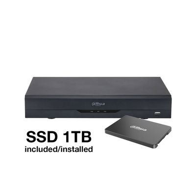 XVR DH 5 en 1 de 4 canales con SSD 1TB Serie Profesional XVR DH 5 en 1 de 4 canales con SSD 1TB Serie Profesional