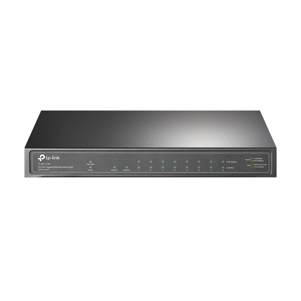 Switch PoE+ Gigabit de 8 puertos