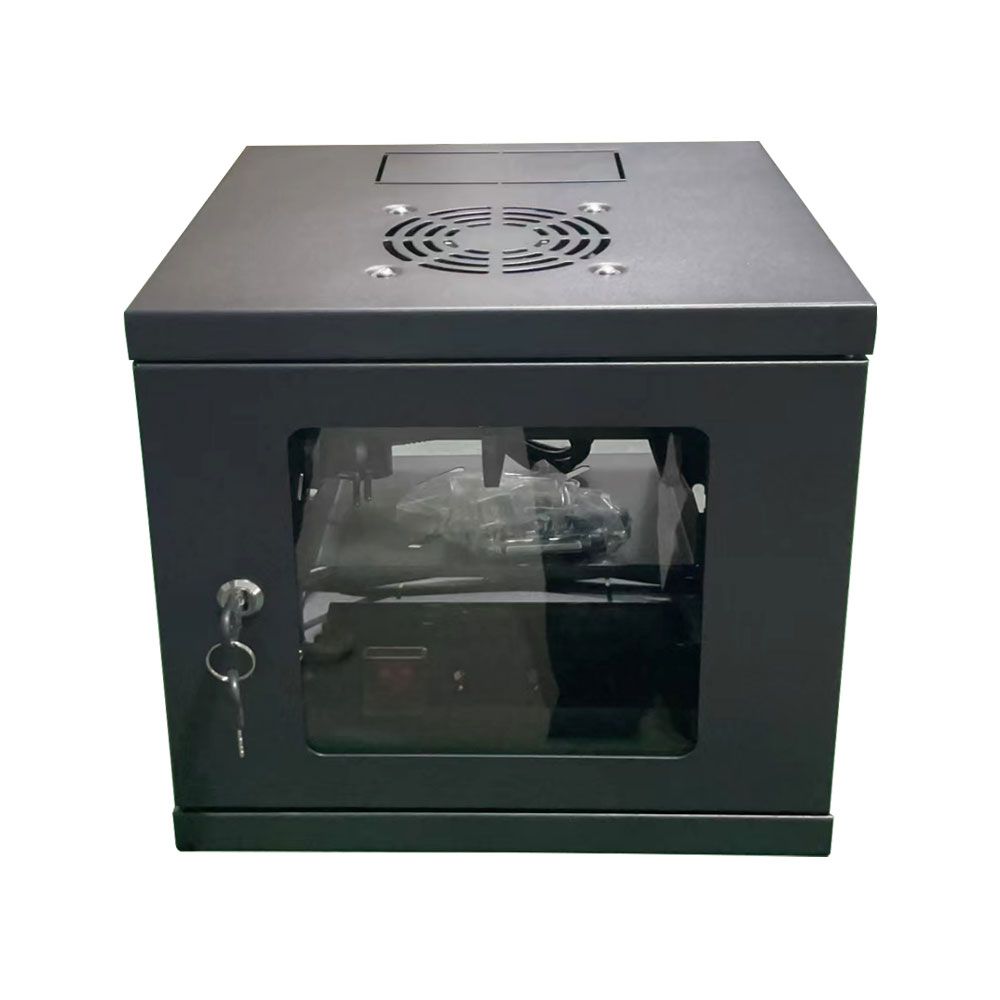 Rack mural 10" 6U 325x300mm con accesorios Universal Rack mural 10" 6U 325x300mm con accesorios Universal