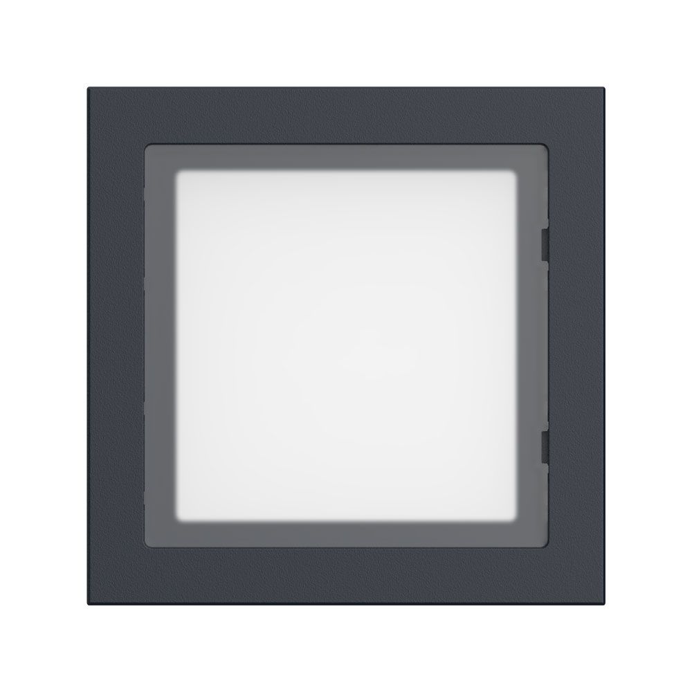 Módulo DH para estación de videoportero IP modular con frontal negro de aluminio Módulo DH para estación de videoportero IP modular con frontal negro de aluminio